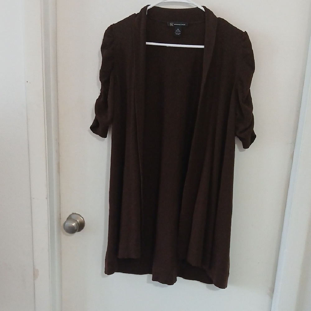 INC International Concepts Chocolate Brown Women's Cardigan